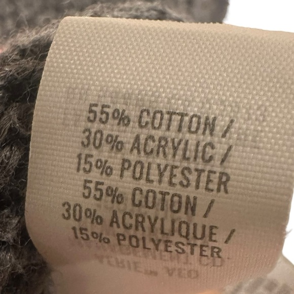 (Sold)Aerie Festive Feels Crewneck Sweater Soft Oversized Fair Isle Gray Small - Picture 9 of 10